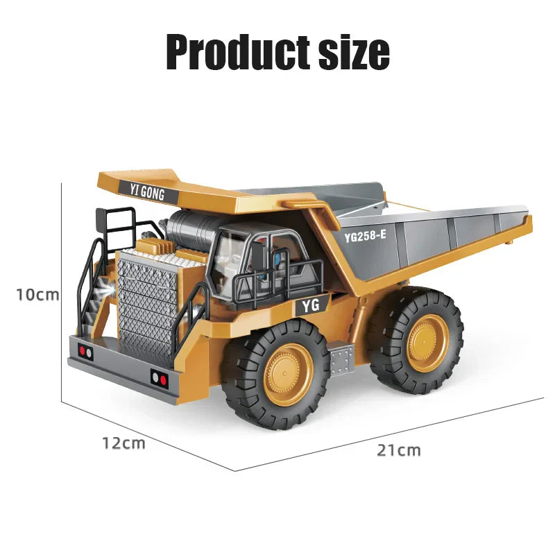 RC Alloy Dump Truck Engineering Vehicle for Boys
