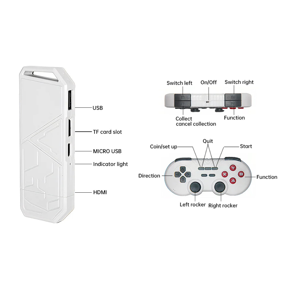 H8 Home TV Game Console HD 24g Wireless Handle