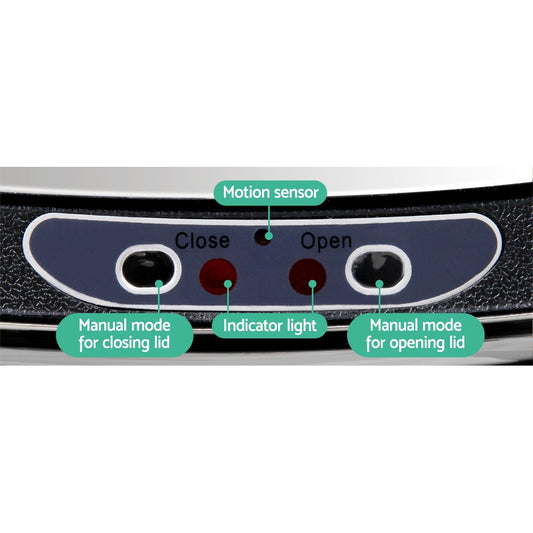 NNEDSZ 68L Stainless Steel Motion Sensor Rubbish Bin