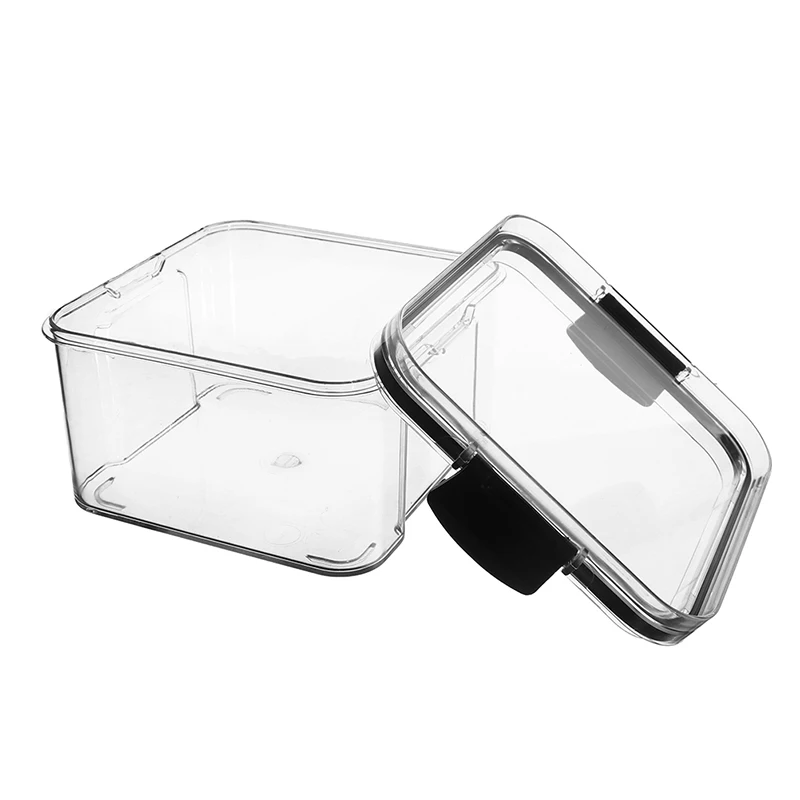 NNEOBA Food Storage Containers Kitchen Storage Organization Kitchen Storage Box Jars Ducts Storage for Kitchen PET Food Storage Box Lid